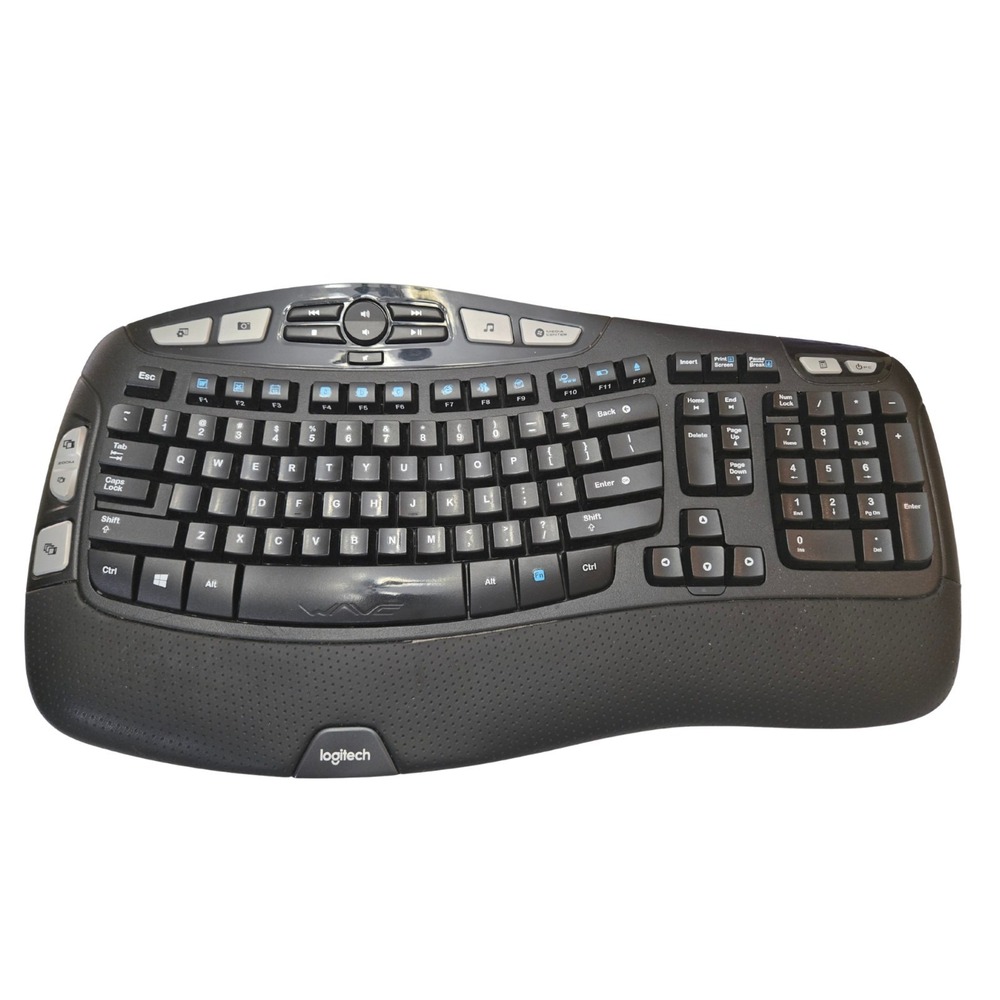 Logitech K350 Y-R0053 Ergonomic Comfort Wave Wireless Keyboard - No Dongle